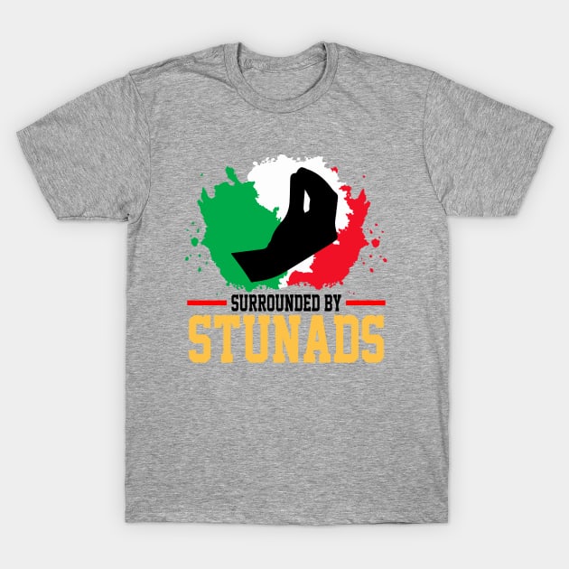 Surrounded By Stunads Hand Gesture Funny Italian Meme, funny Italian Phrases Gift T-Shirt by norhan2000